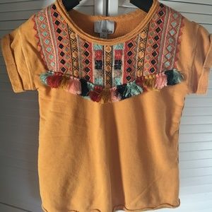 Gold Chloe Oliver boho tee